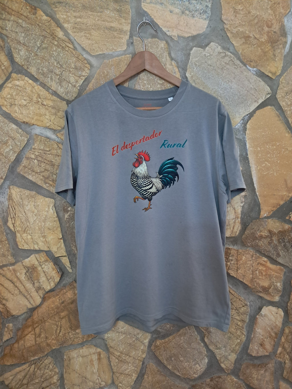 Despertador rural — Camiseta Premium Del Despertador Rural. Algodon Organico.