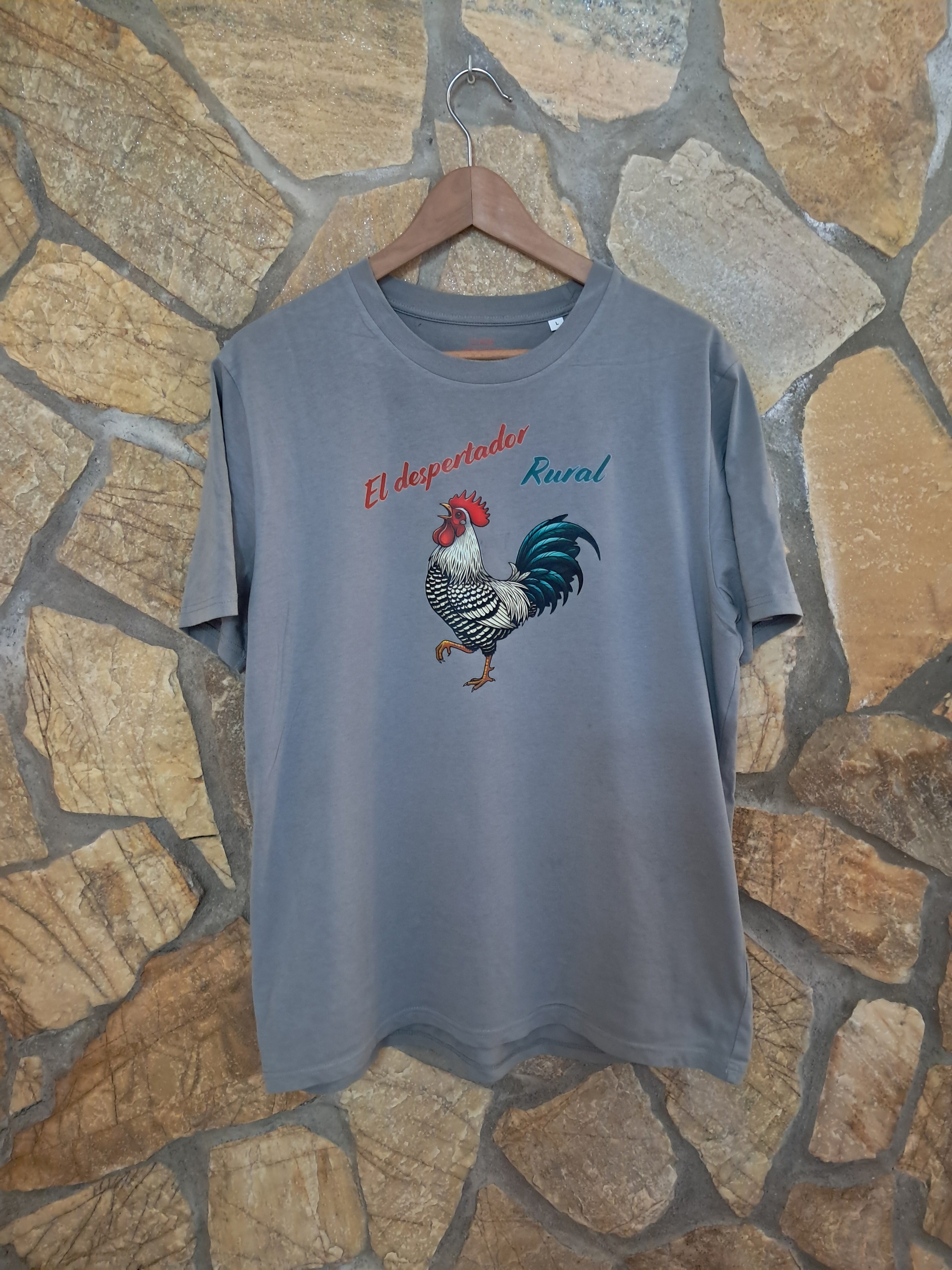 Despertador rural — Camiseta Premium Del Despertador Rural. Algodon Organico.