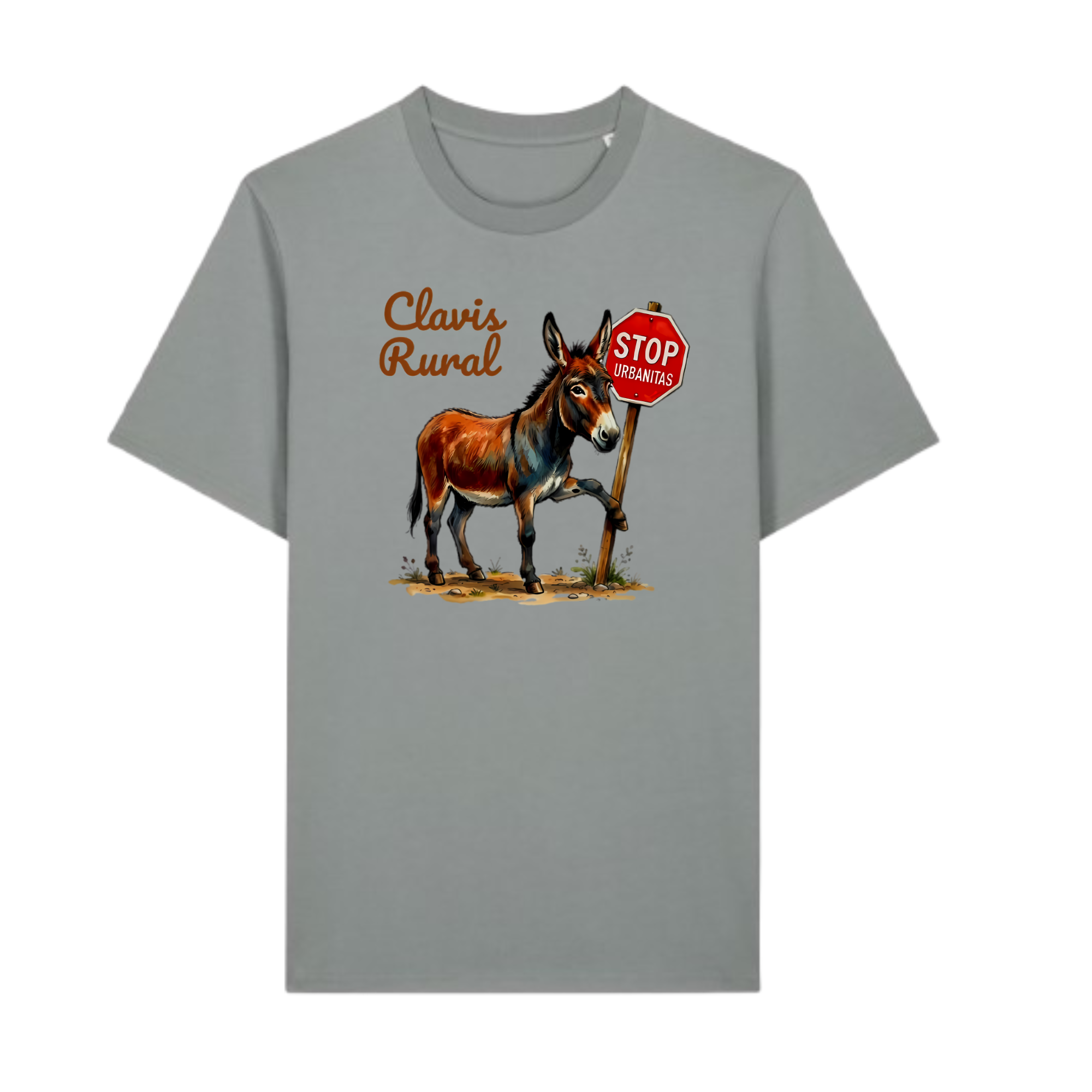 Stop urbanitas — Camiseta Premium De Rebeldia Rural. Algodon Organico.