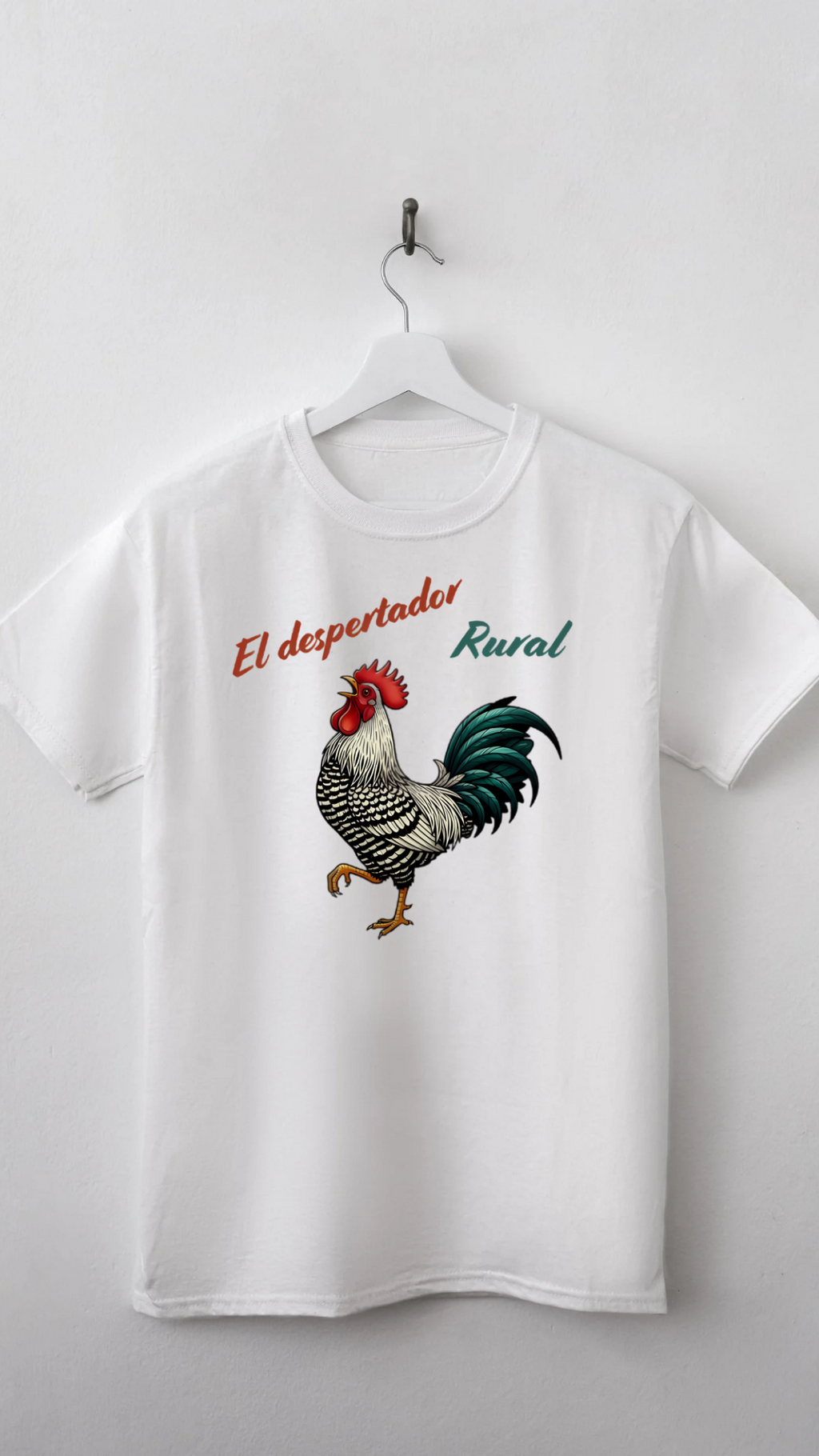 Despertador rural — Camiseta Premium Del Despertador Rural. Algodon Organico.