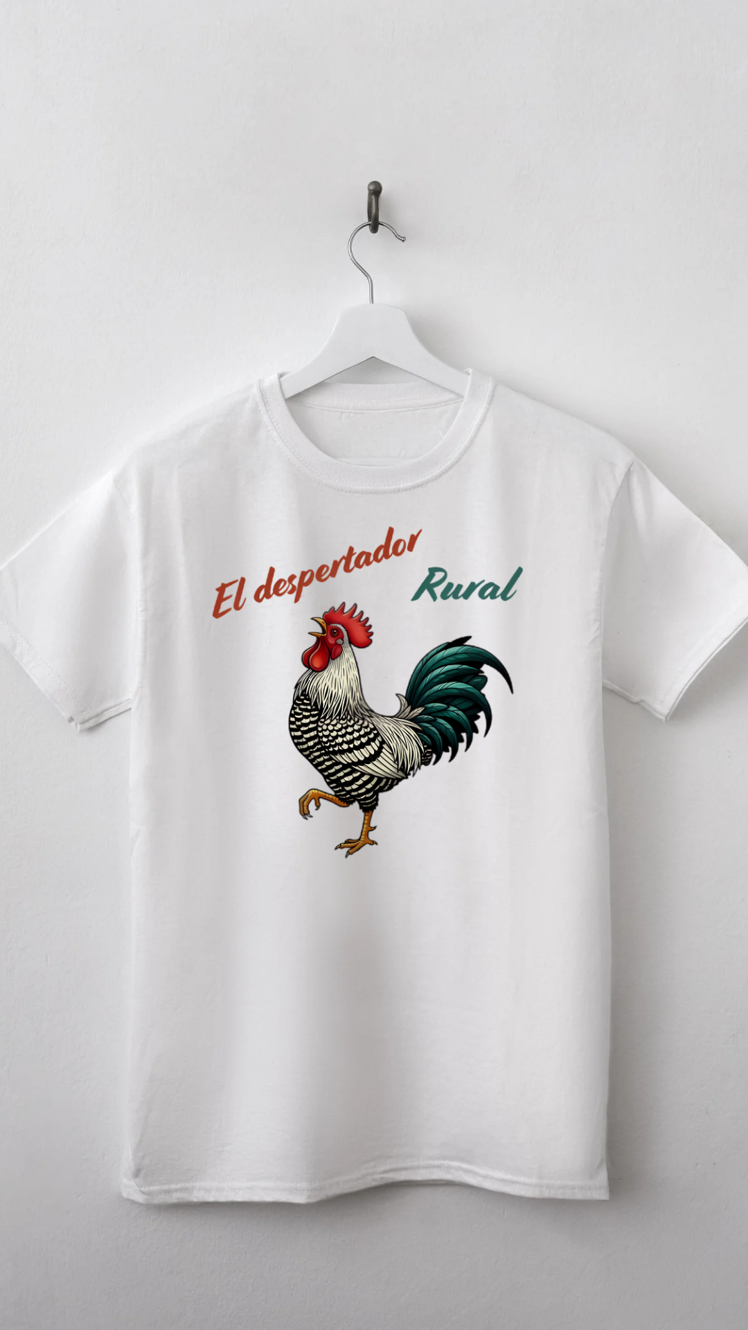 Despertador rural — Camiseta Premium Del Despertador Rural. Algodon Organico.