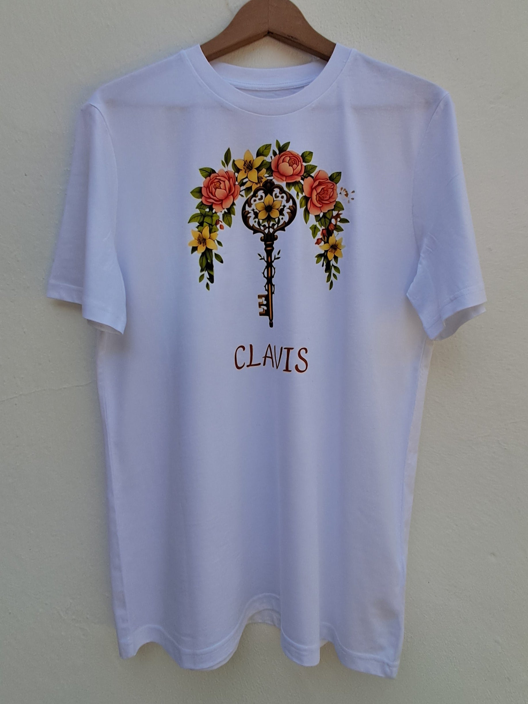 Llave floral — Camiseta Premium Esencia Natural. Algodon Organico.