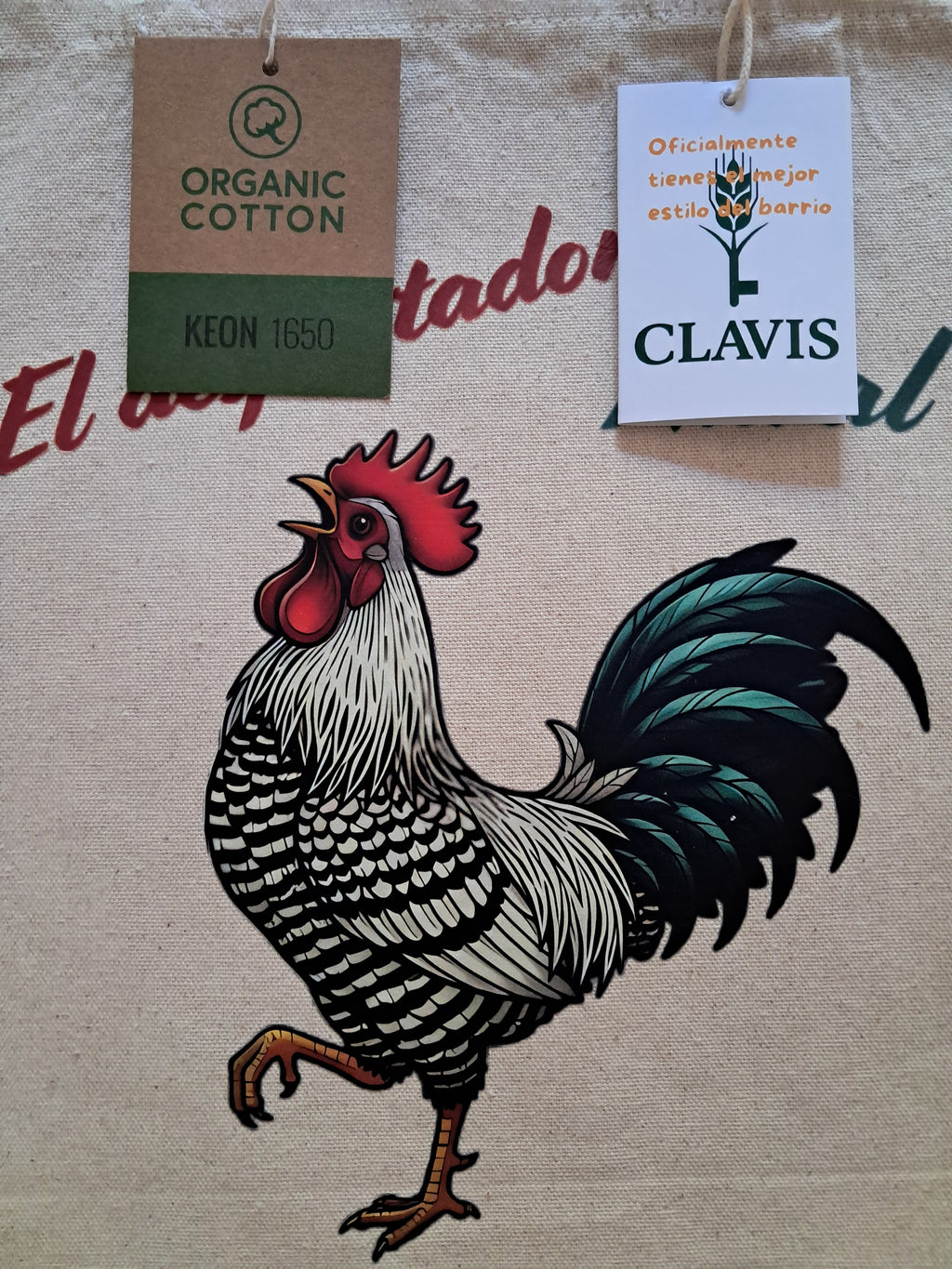 Bolsa de compra Despertador Rural ( Tote Bag )100% Algodón Orgánico.
