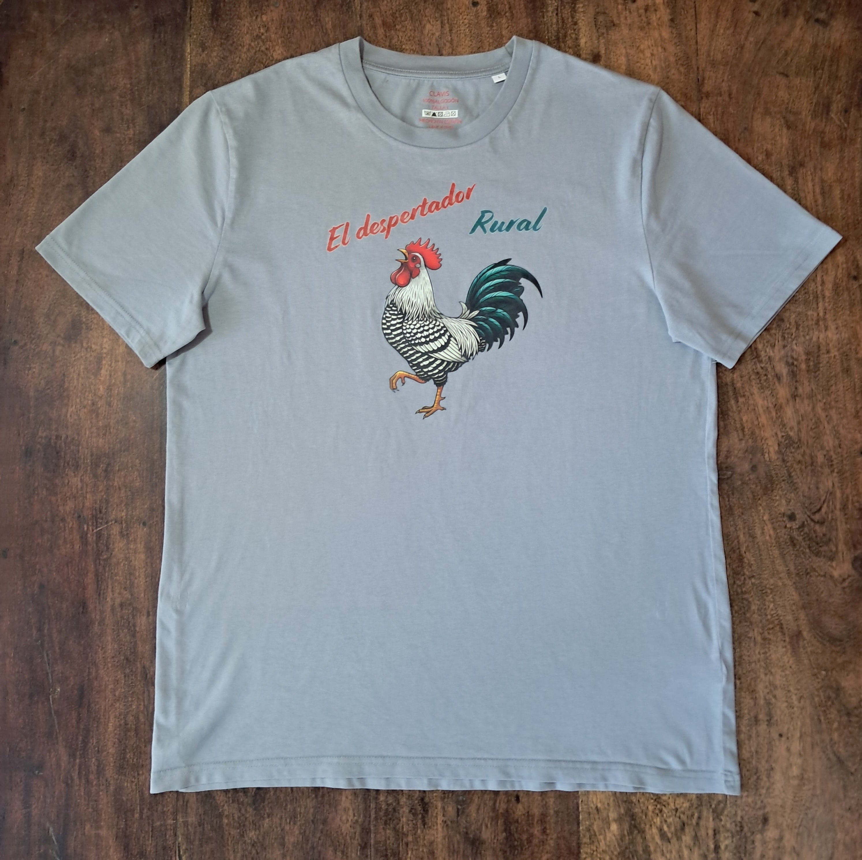 Despertador rural — Camiseta Premium Del Despertador Rural. Algodon Organico.