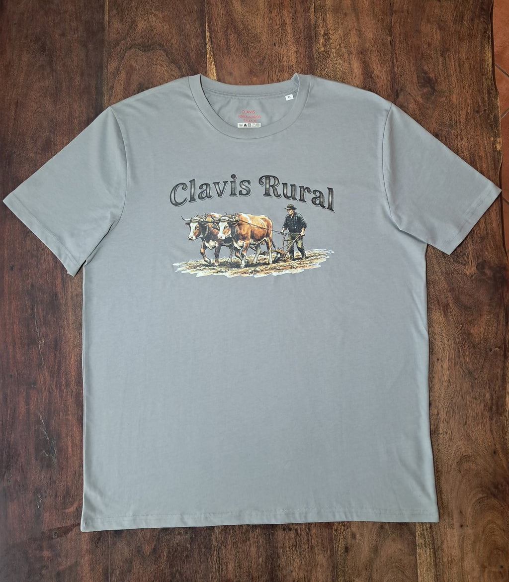 Yunta de Bueyes — Camiseta Premium De Estilo Rural. Algodon Organico.