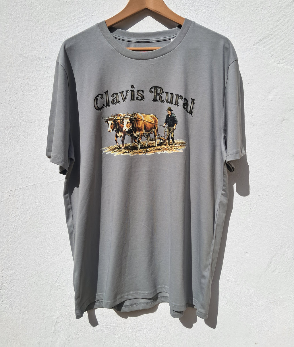 Yunta de Bueyes — Camiseta Premium De Estilo Rural. Algodon Organico.