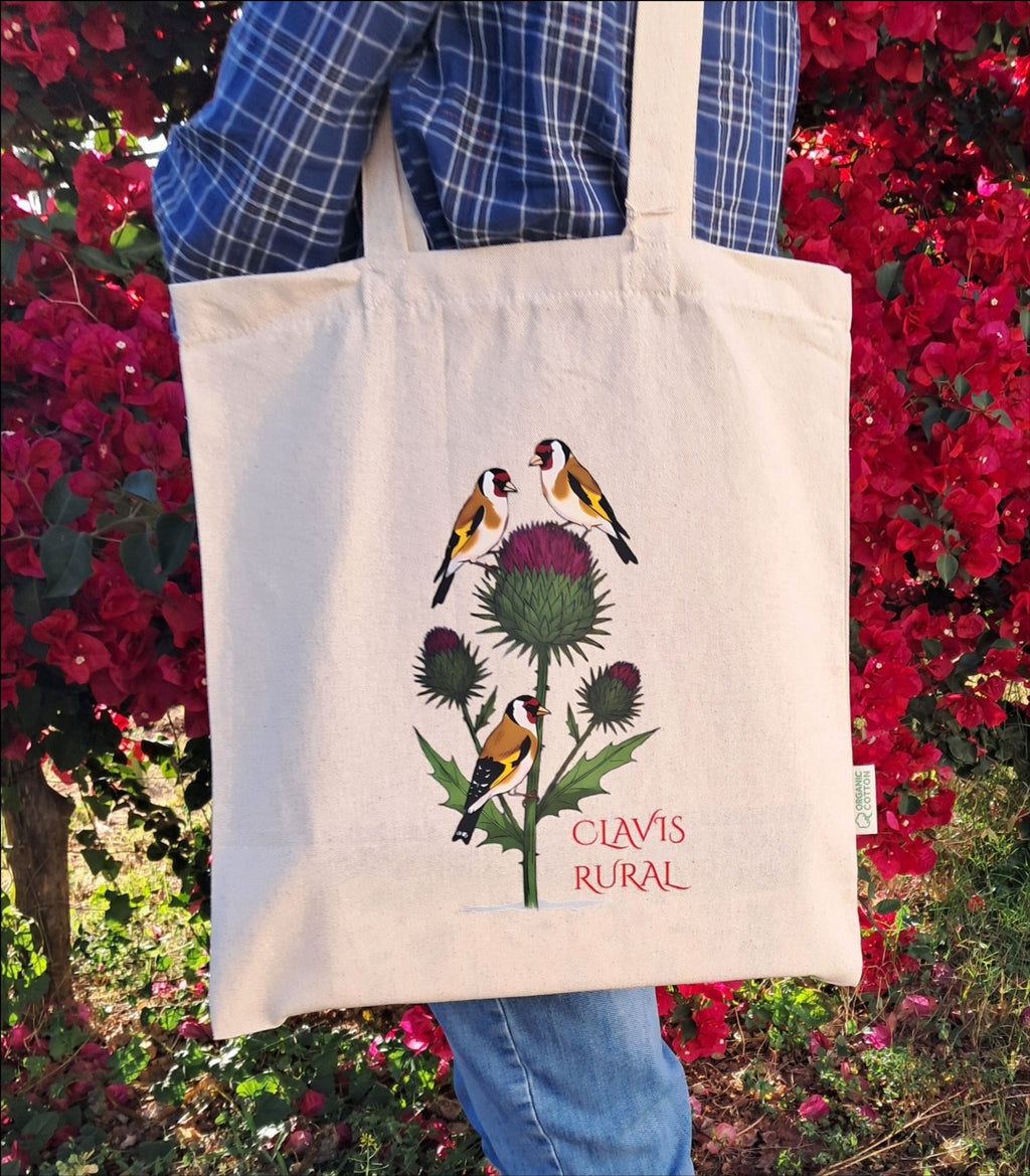 Bolsa de Compra Jilgueros ( Tote Bag )100% Algodón Orgánico.