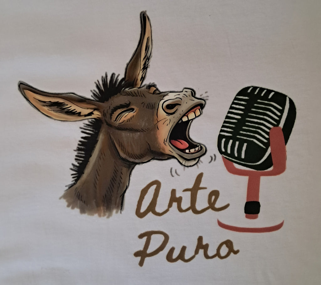 Burro Flamenco — Camiseta Premium De Estilo Rural. Algodon Organico.