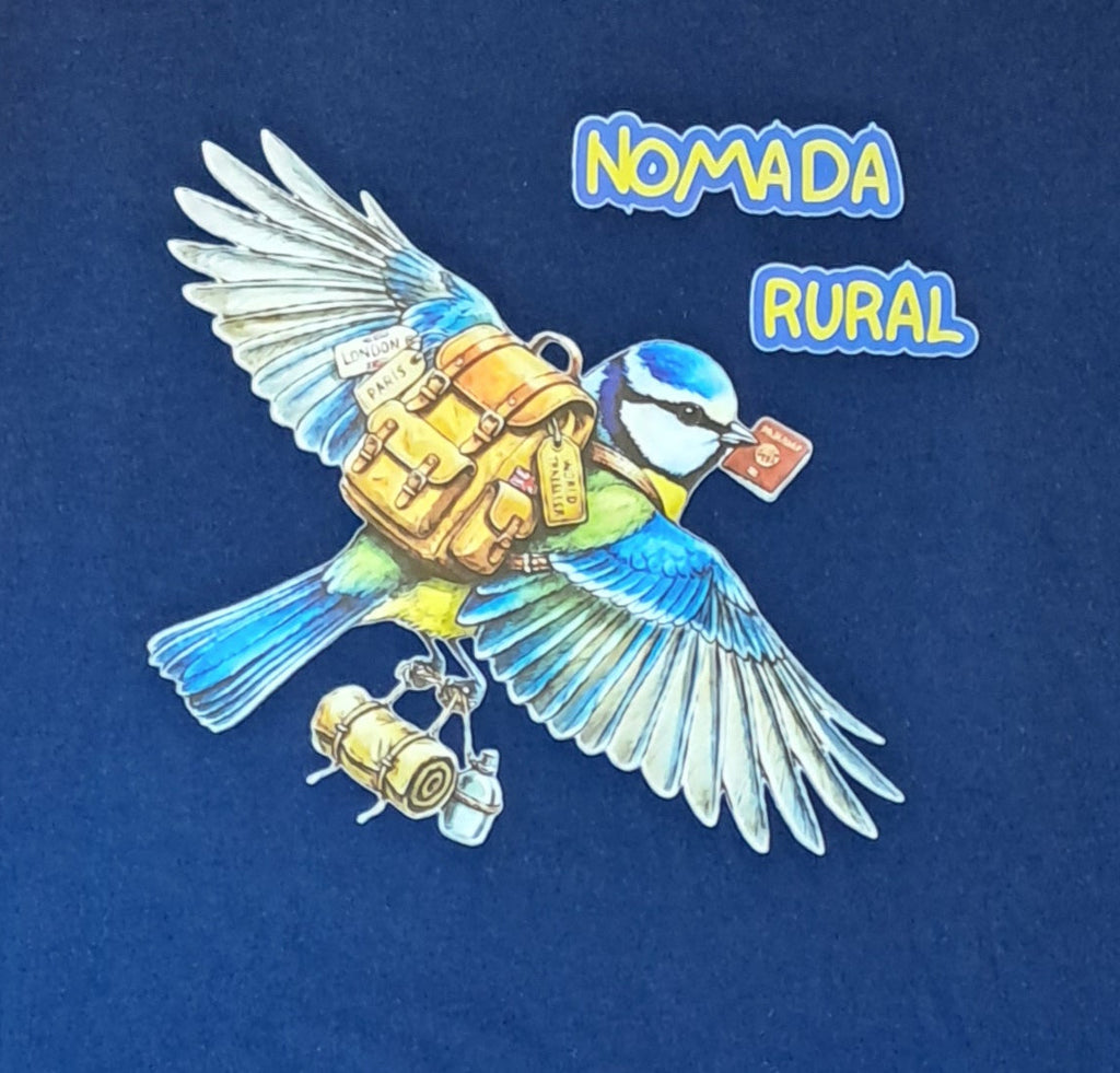Nomada Rural — Camiseta Premium De Estilo Rural. Algodon Organico.