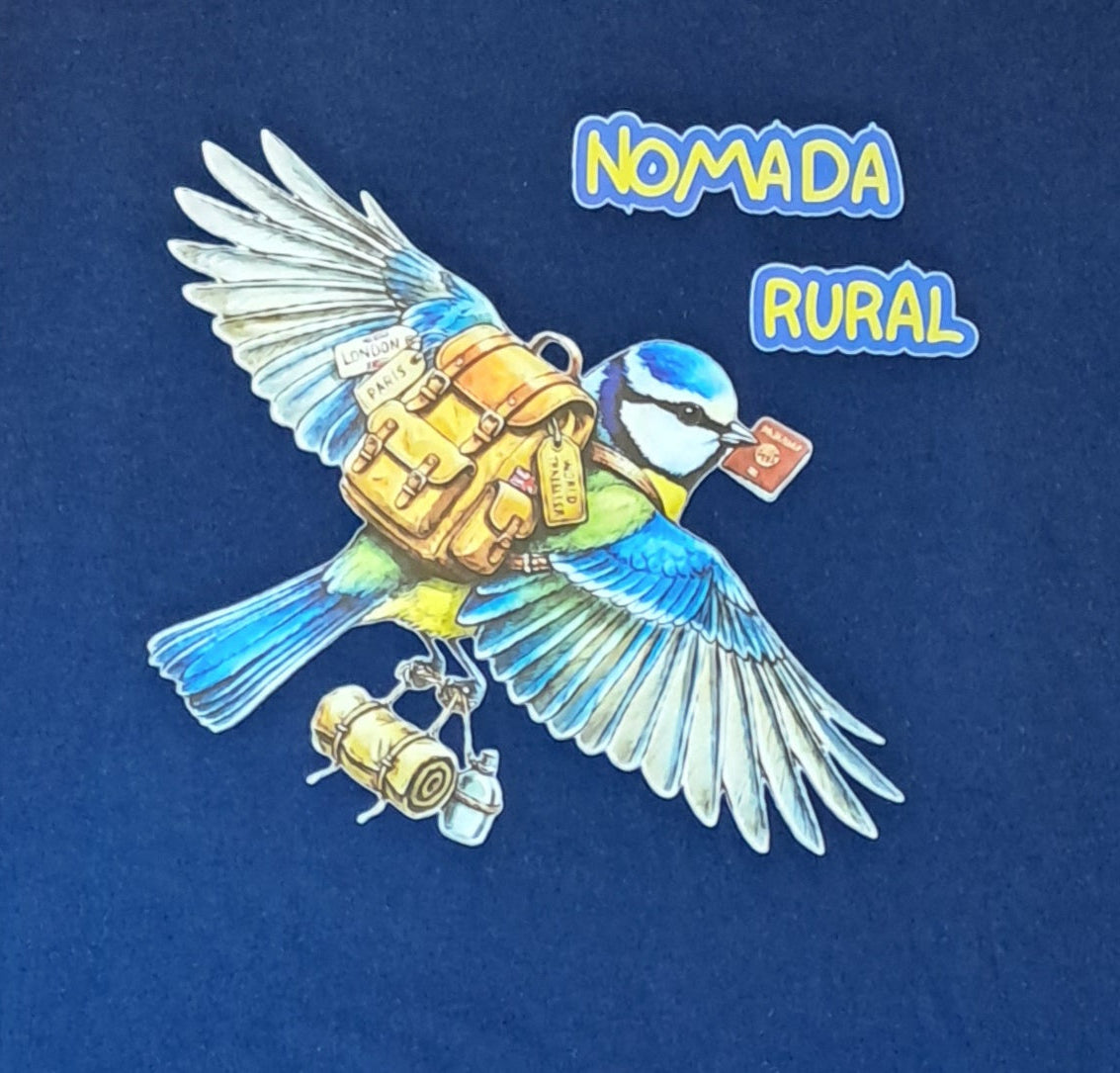 Nomada Rural — Camiseta Premium De Estilo Rural. Algodon Organico.