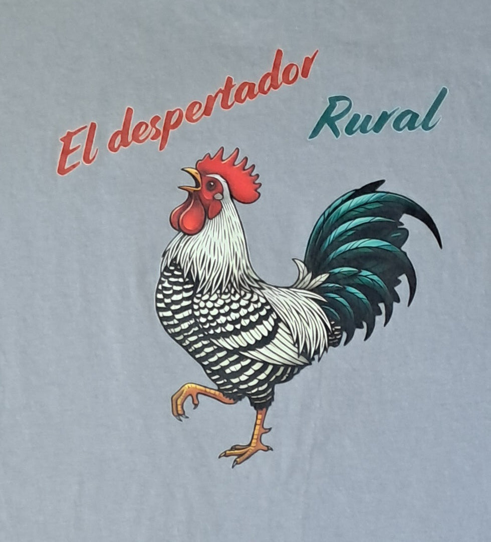 Despertador rural — Camiseta Premium Del Despertador Rural. Algodon Organico.