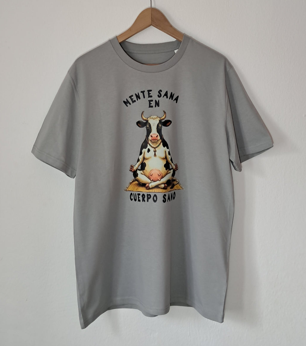 Mente Sana       Camiseta Premium de Estilo Rural. Algodon Organico.