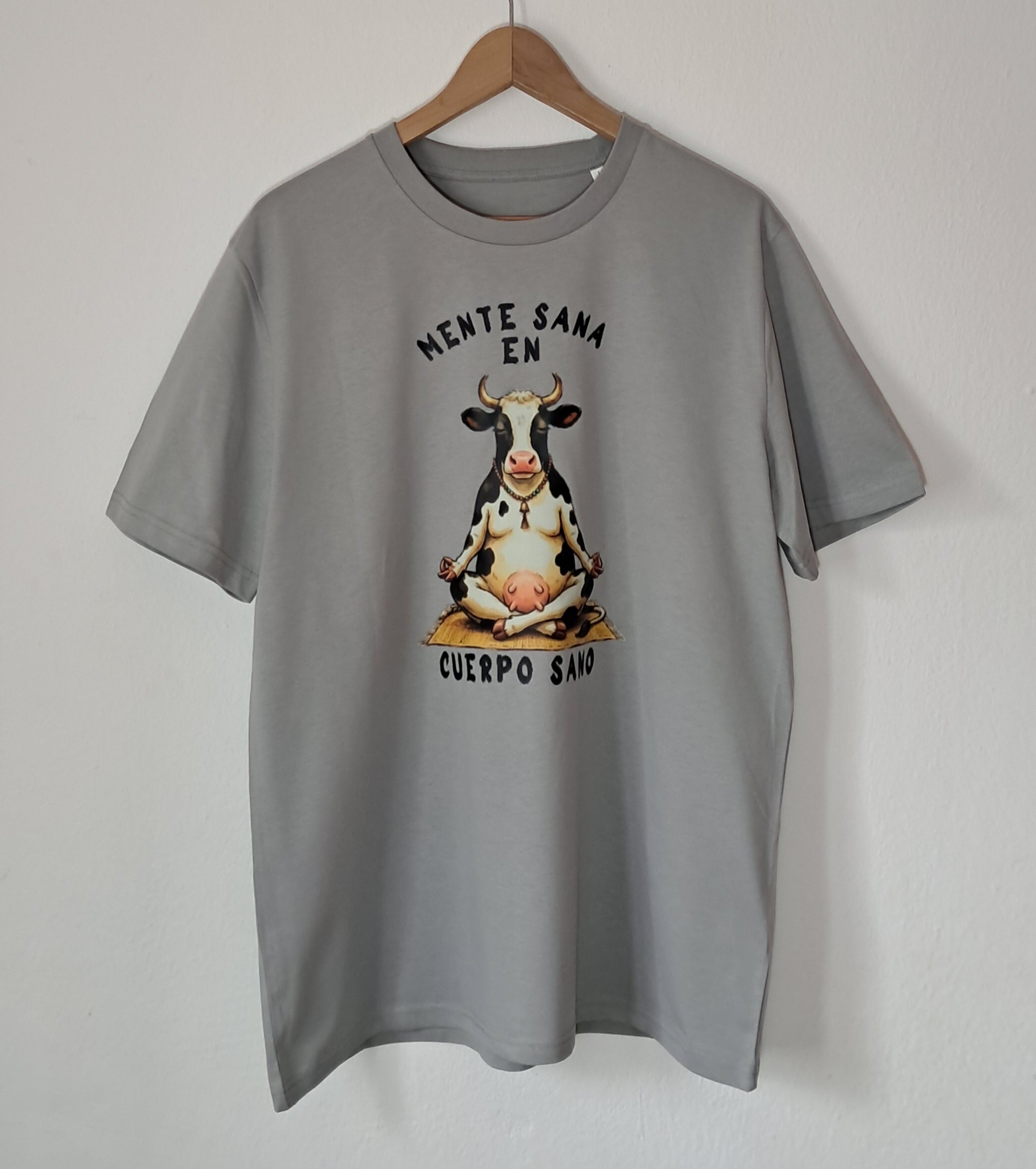 Mente Sana       Camiseta Premium de Estilo Rural. Algodon Organico.