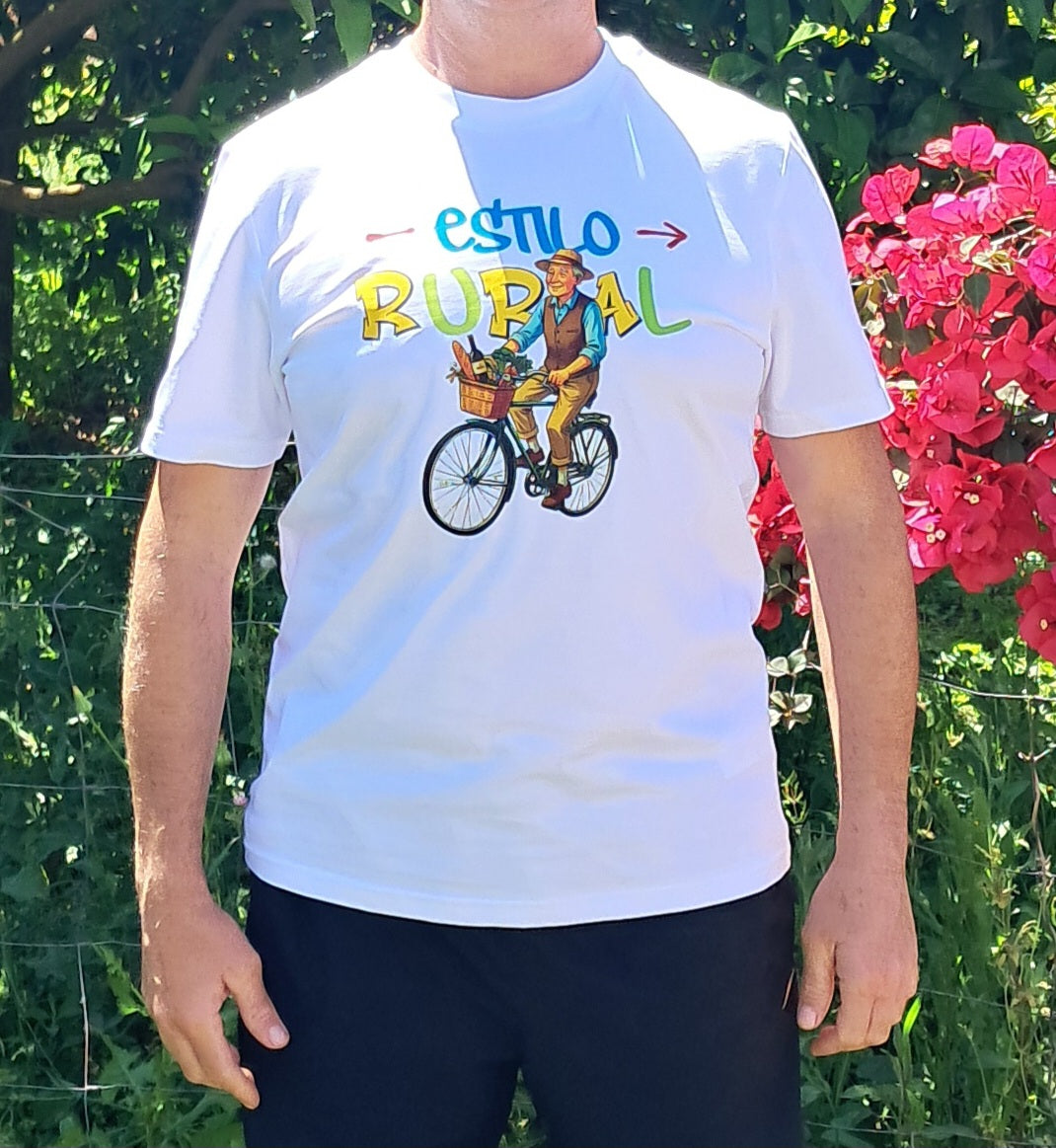 Estilo rural — Camiseta Premium Estilo Rural. Algodon Organico.