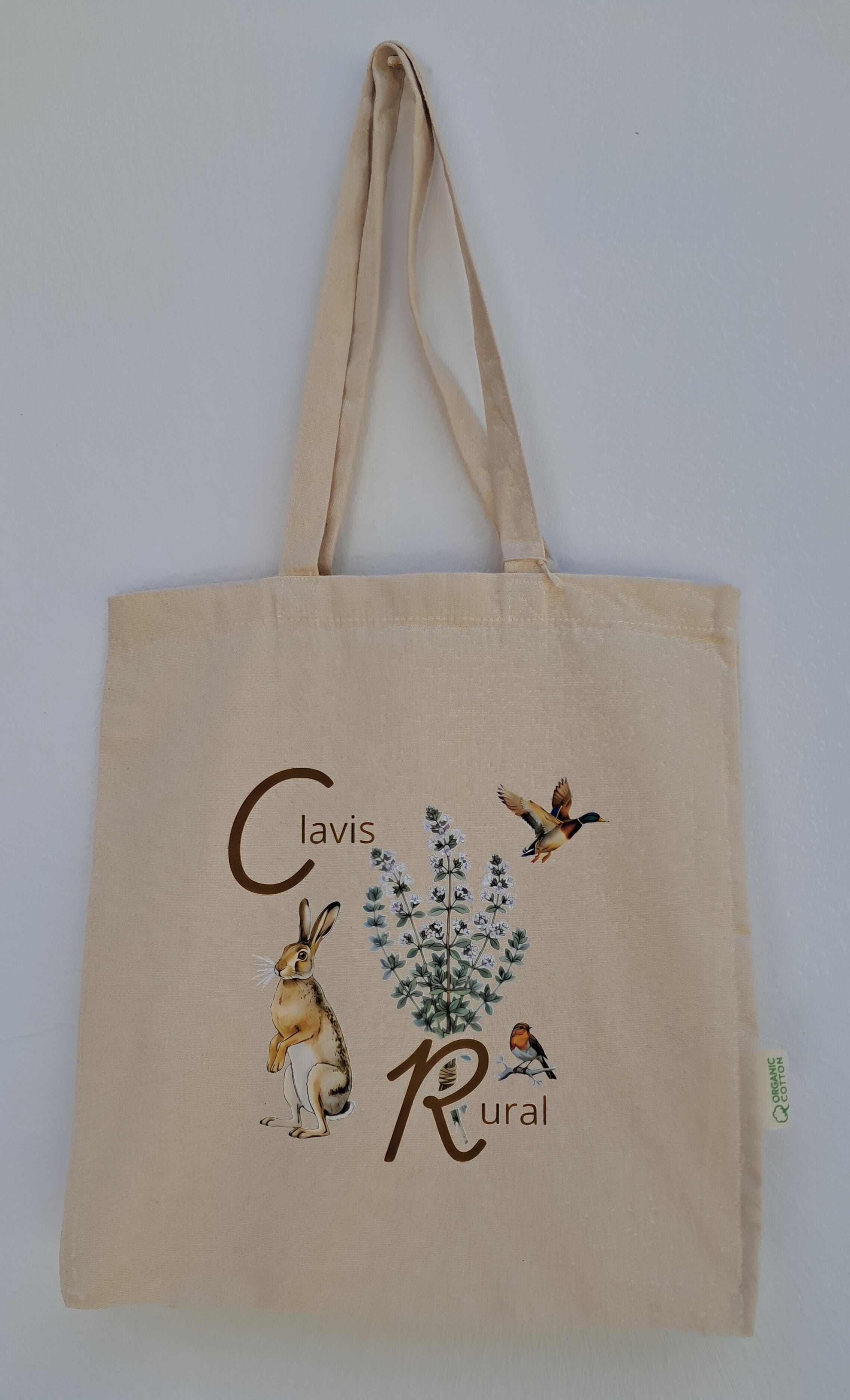 Bolsa de Compra Fauna y flora ( Tote Bag  ) 100% Algodón Orgánico.
