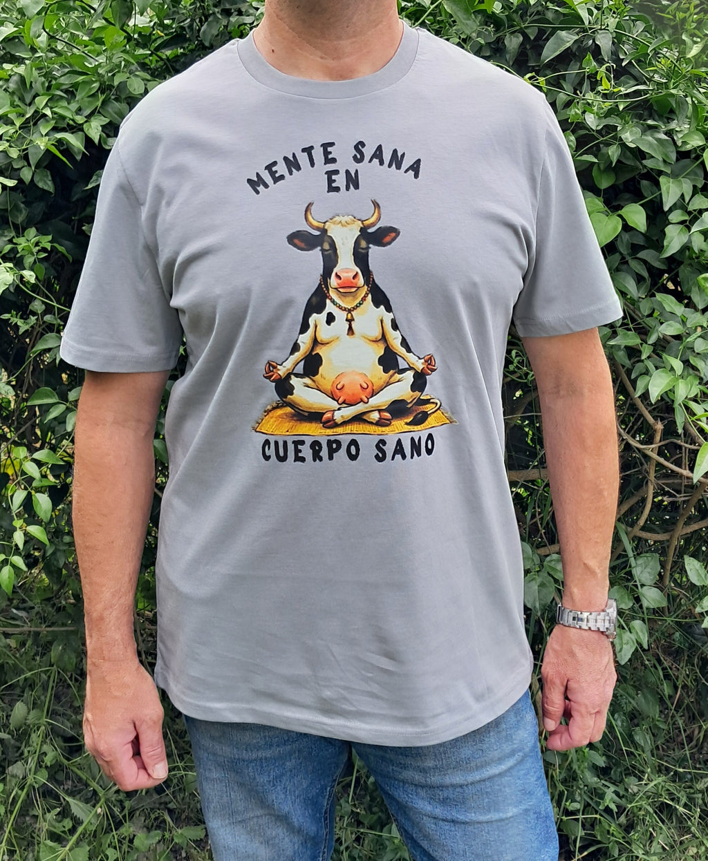 Mente Sana       Camiseta Premium de Estilo Rural. Algodon Organico.