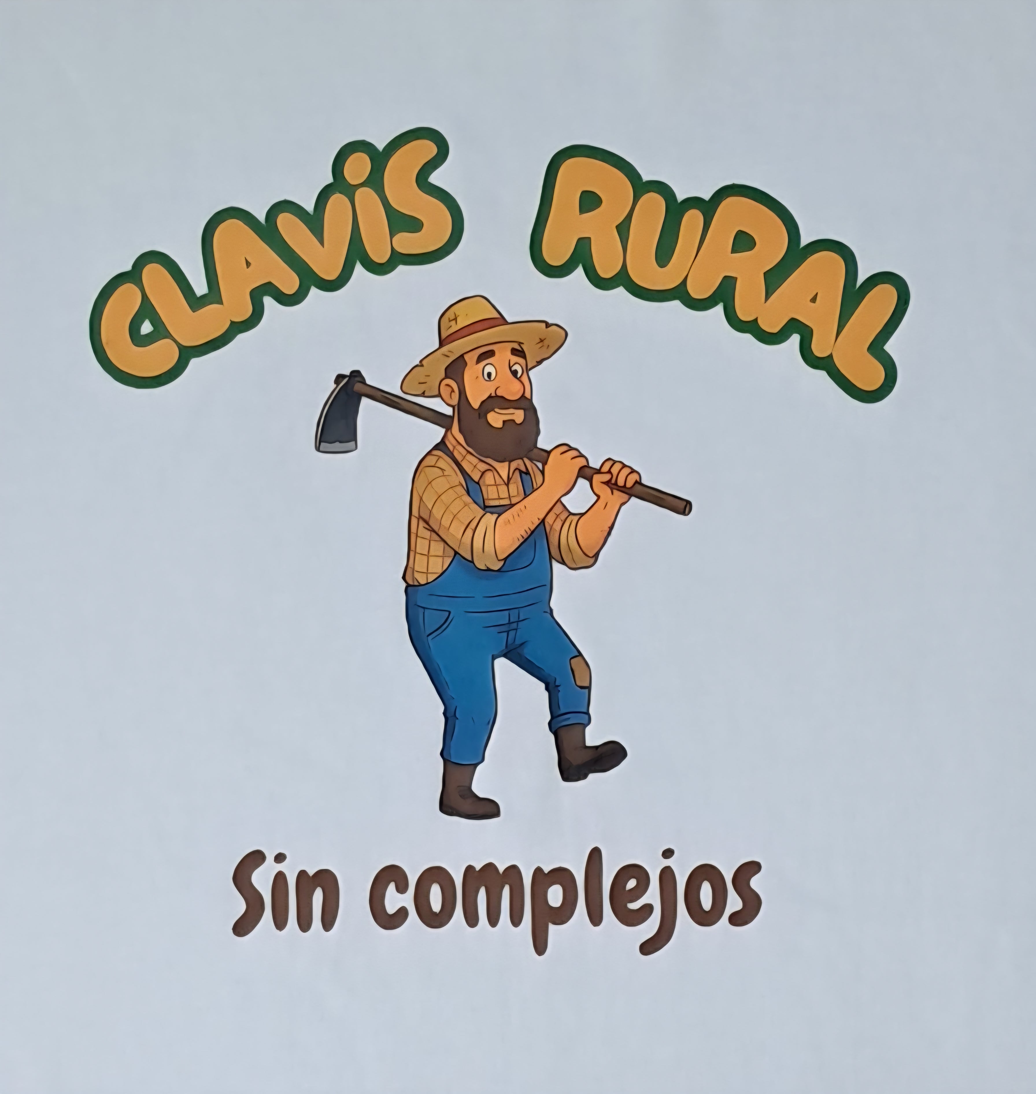 Sin complejos — Camiseta Premium de Diseño Rural. Algodon Organico.