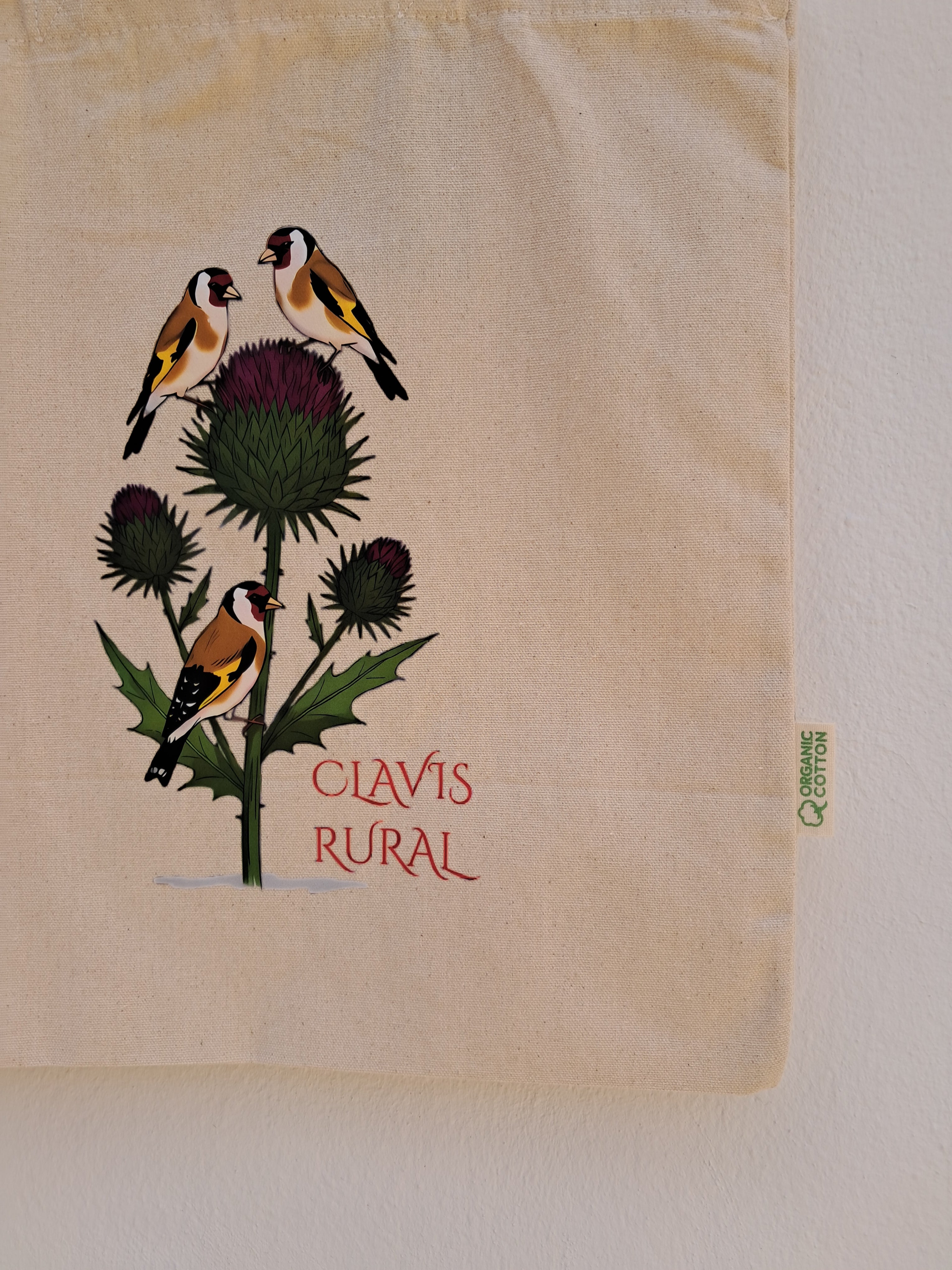 Bolsa de Compra Jilgueros ( Tote Bag )100% Algodón Orgánico.