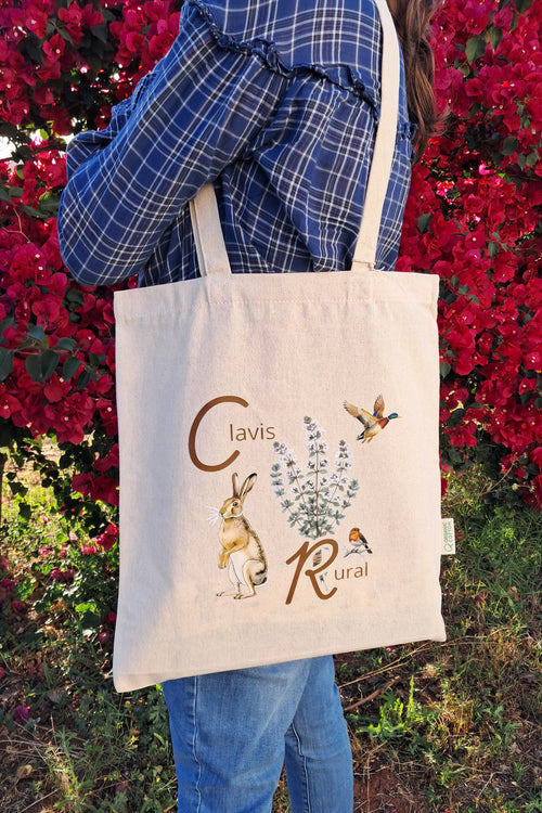 Bolsa de Compra Fauna y flora ( Tote Bag  ) 100% Algodón Orgánico.