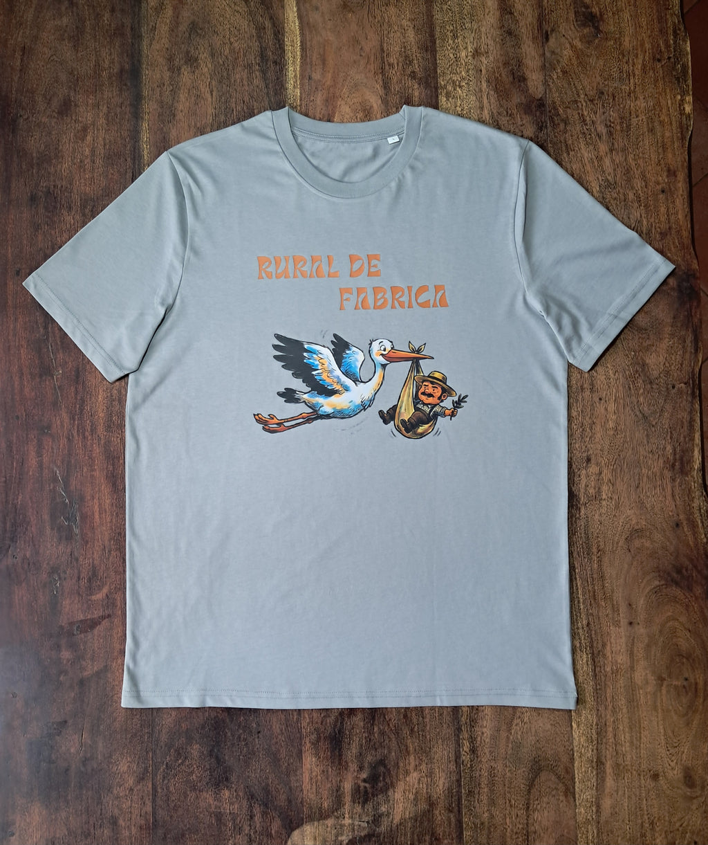 Rural de Fabrica— Camiseta Premium De Estilo Rural. Algodon Organico