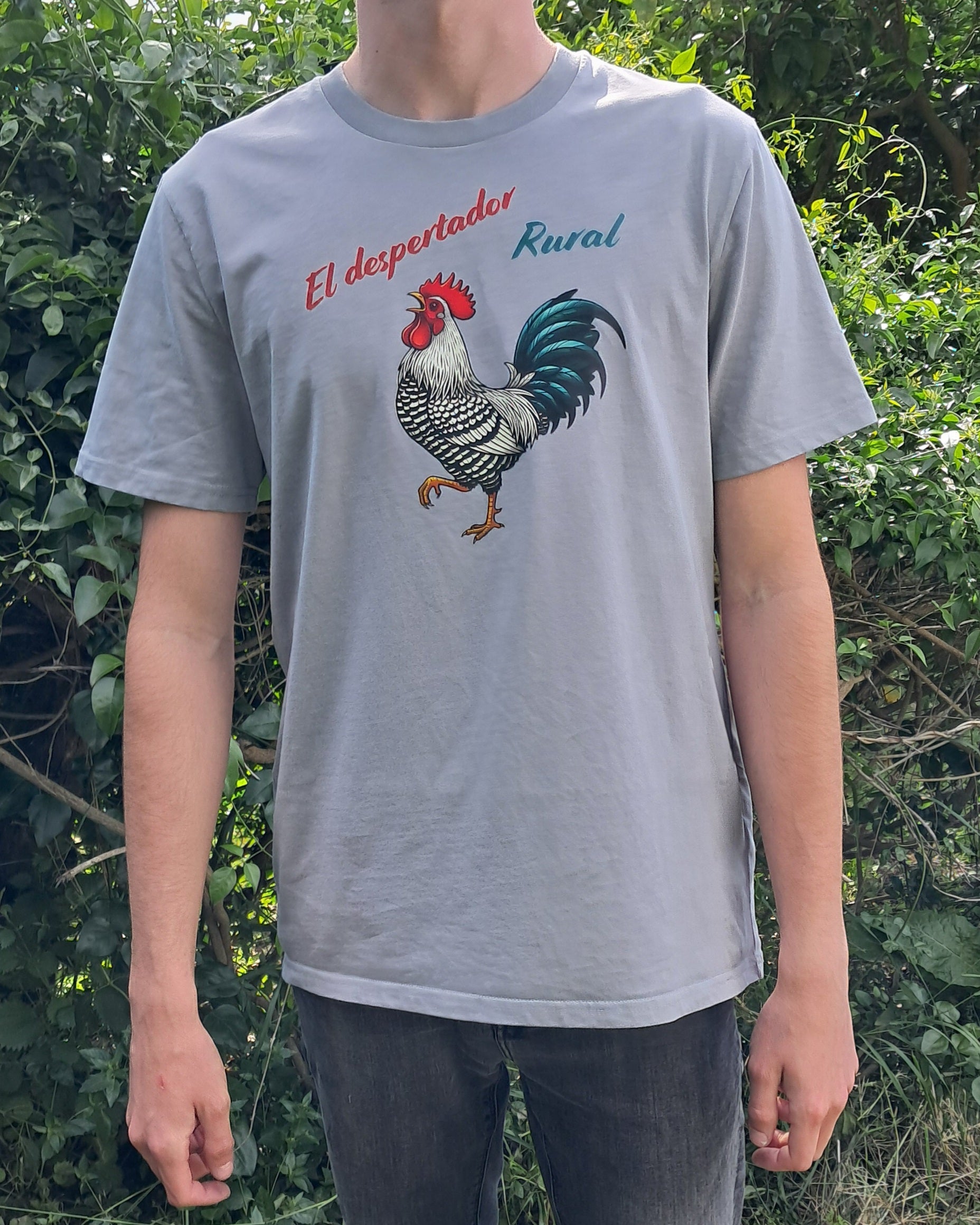 Despertador rural — Camiseta Premium Del Despertador Rural. Algodon Organico.