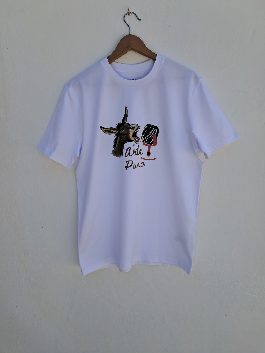 Burro Flamenco — Camiseta Premium De Estilo Rural. Algodon Organico.