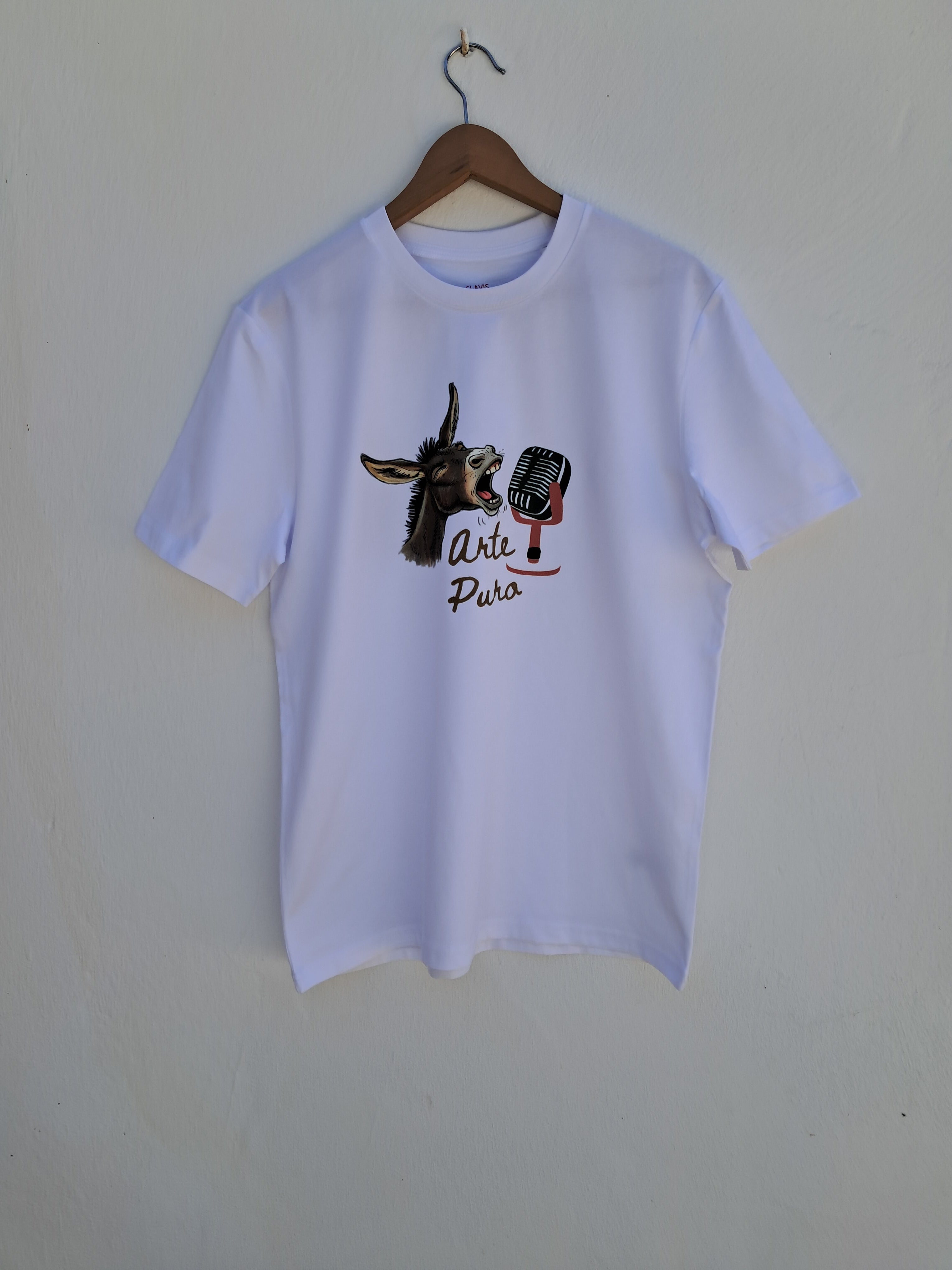 Burro Flamenco — Camiseta Premium De Estilo Rural. Algodon Organico.