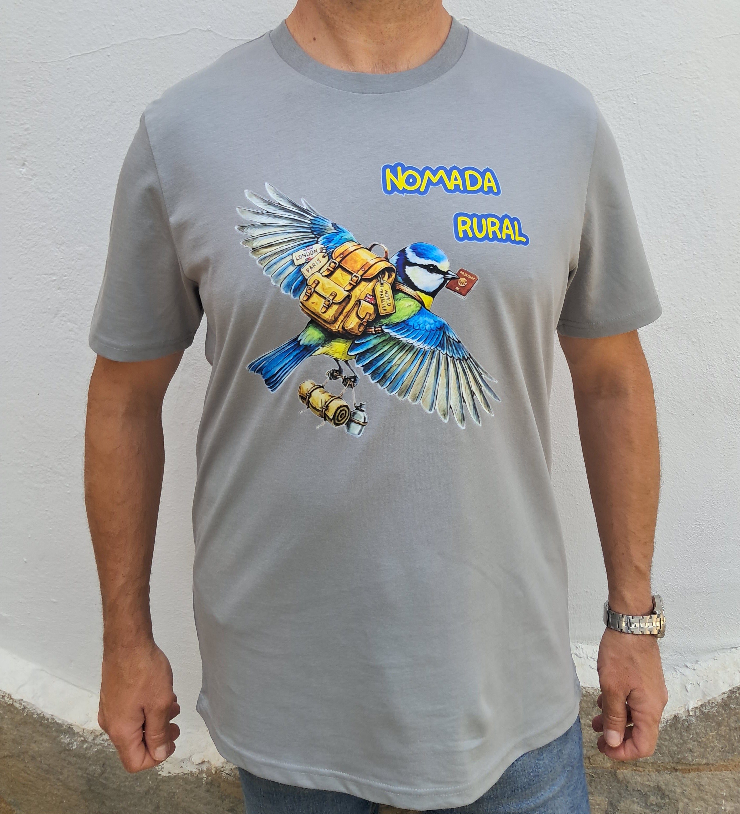 Nomada Rural — Camiseta Premium De Estilo Rural. Algodon Organico.