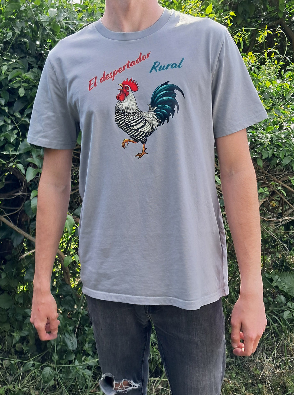 Despertador rural — Camiseta Premium Del Despertador Rural. Algodon Organico.