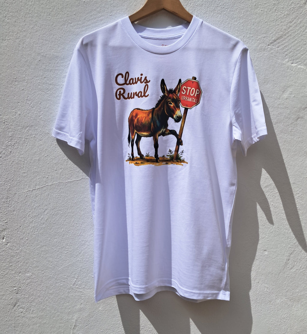Stop urbanitas — Camiseta Premium De Rebeldia Rural. Algodon Organico.