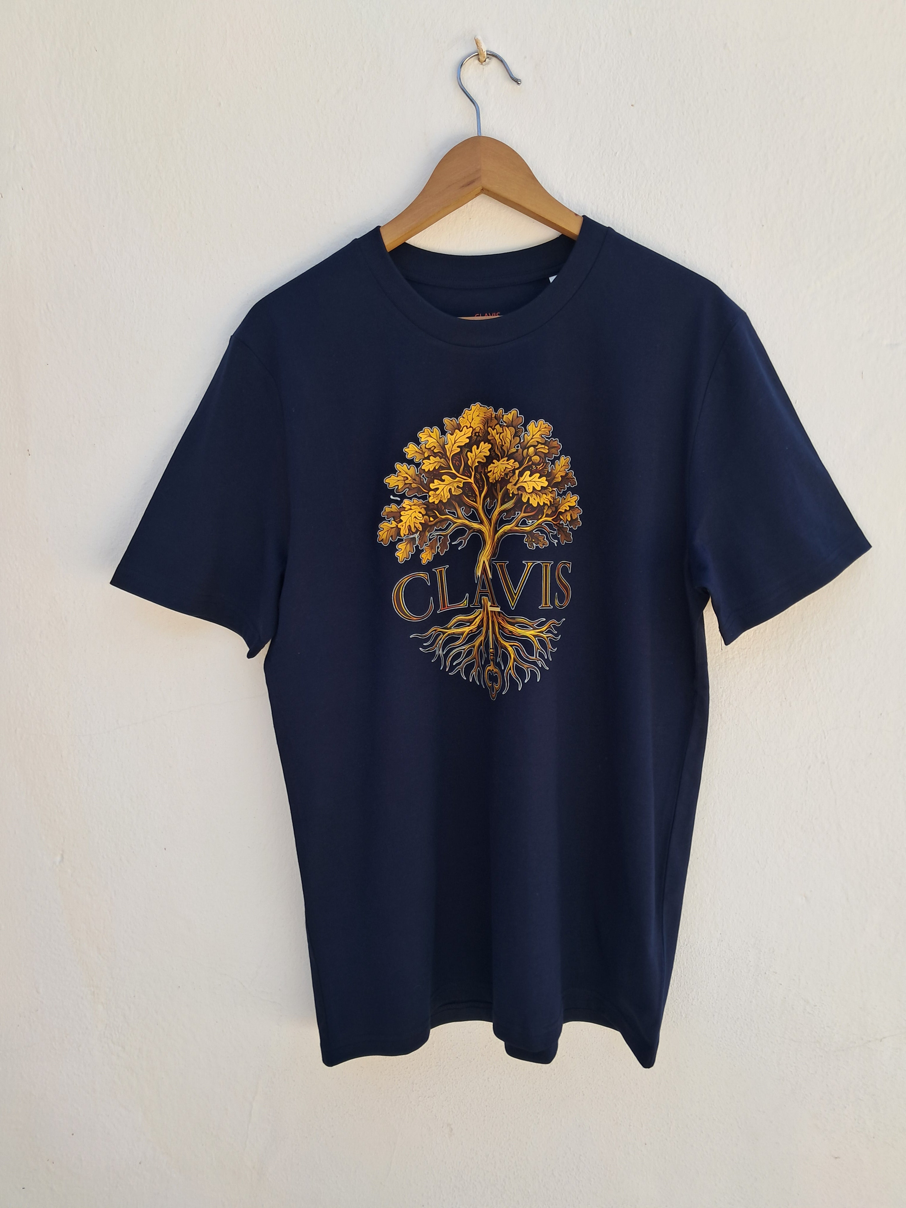 Arbol Clavis — Camiseta Premium De Estilo Rural. Algodon Organico.
