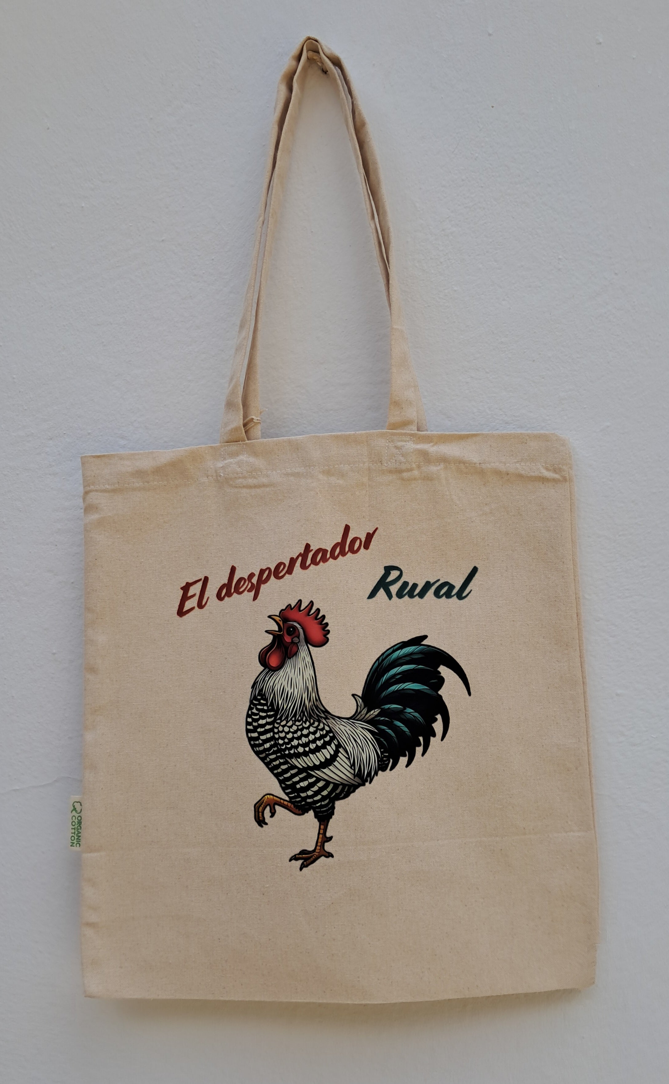 Bolsa de compra Despertador Rural ( Tote Bag )100% Algodón Orgánico.