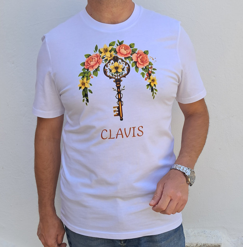 Llave floral — Camiseta Premium Esencia Natural. Algodon Organico.