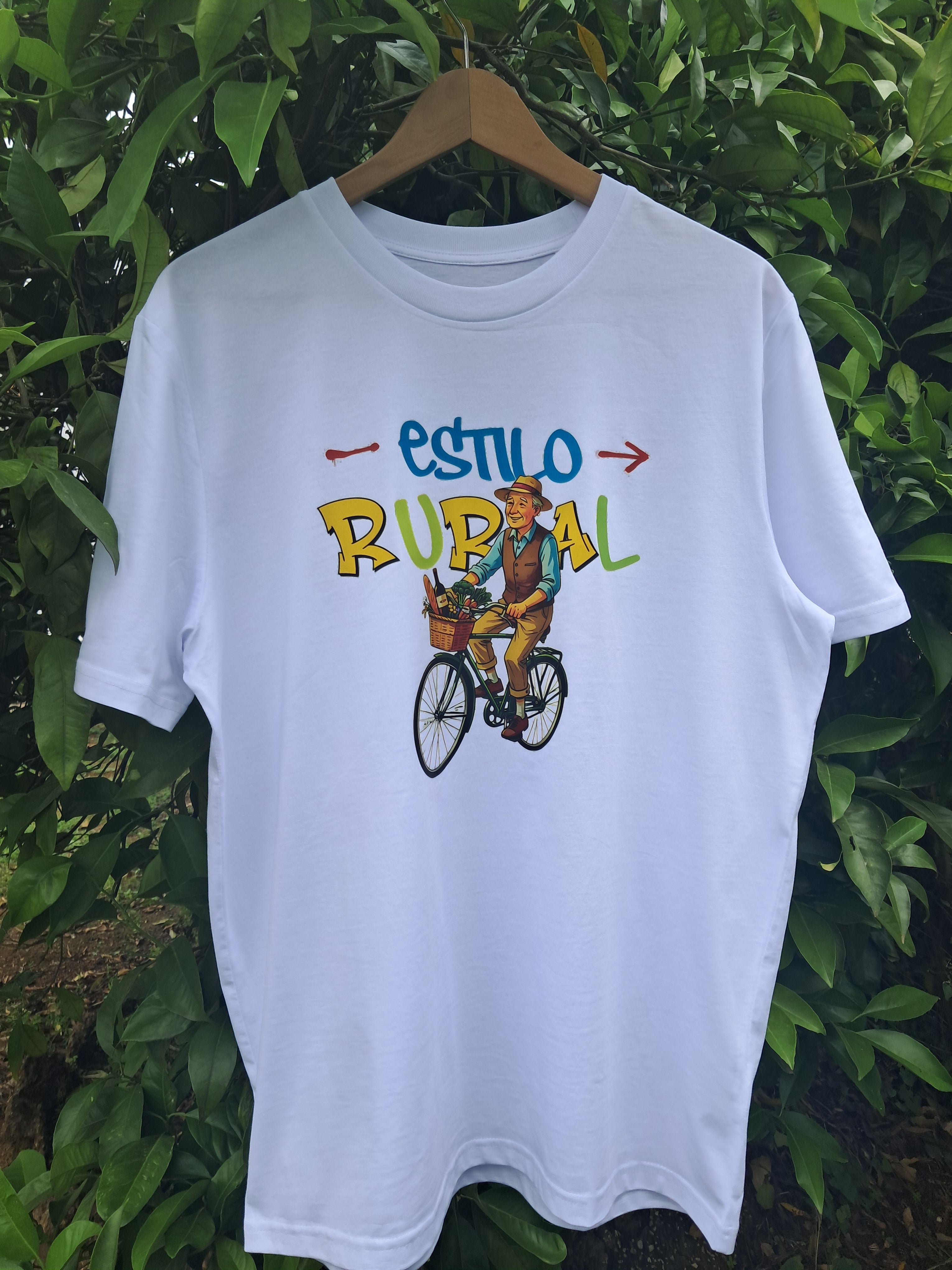 Estilo rural — Camiseta Premium Estilo Rural. Algodon Organico.