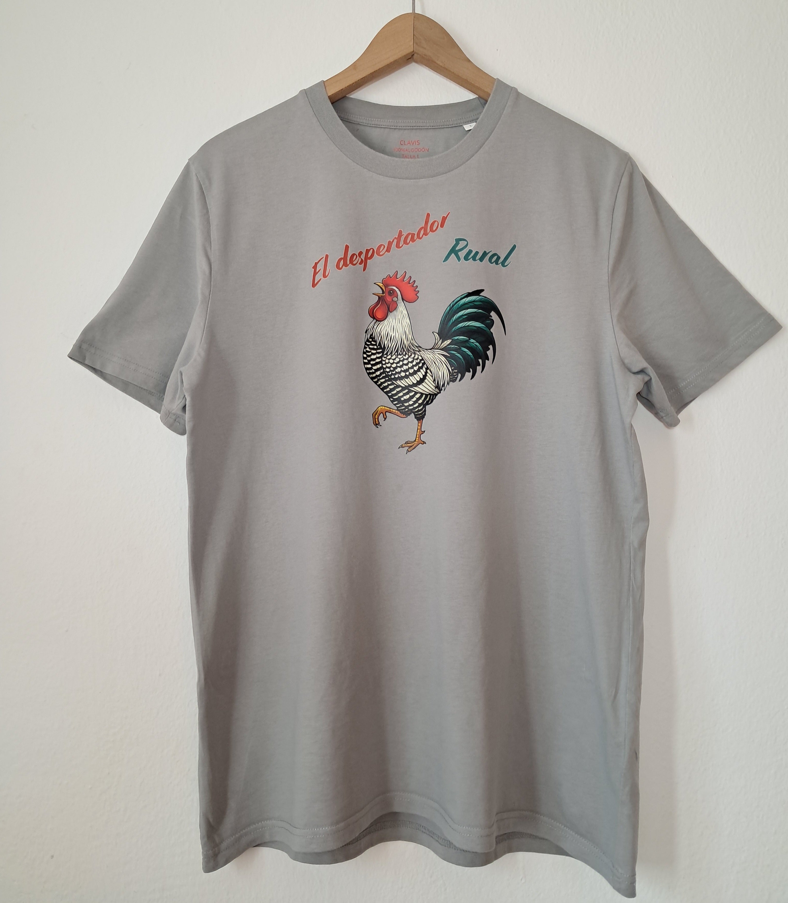 Despertador rural — Camiseta Premium Del Despertador Rural. Algodon Organico.