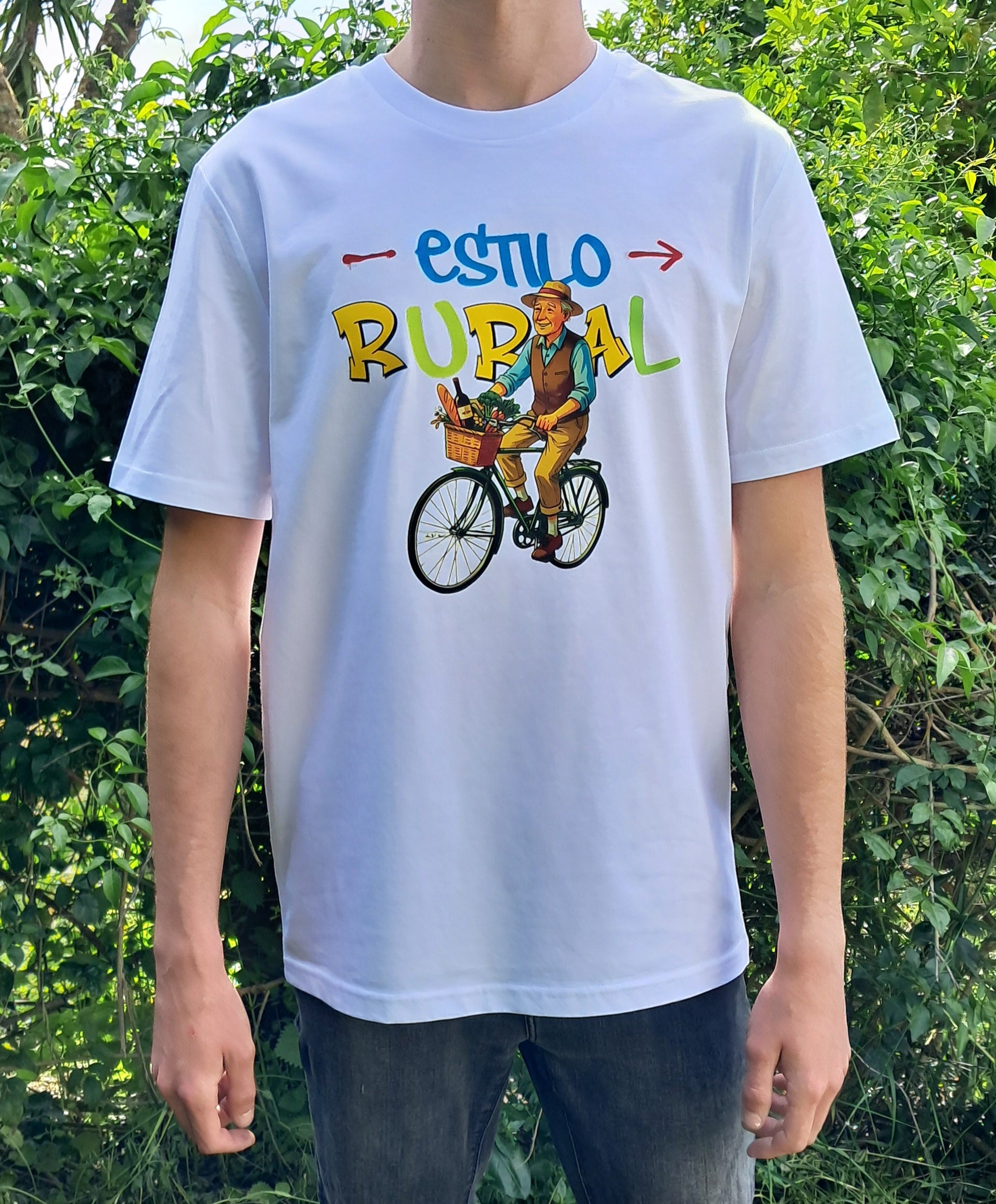 Estilo rural — Camiseta Premium Estilo Rural. Algodon Organico.