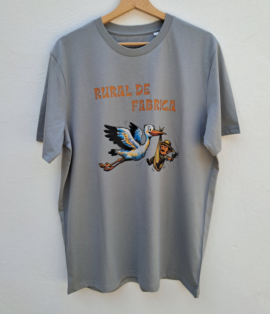 Rural de Fabrica— Camiseta Premium De Estilo Rural. Algodon Organico