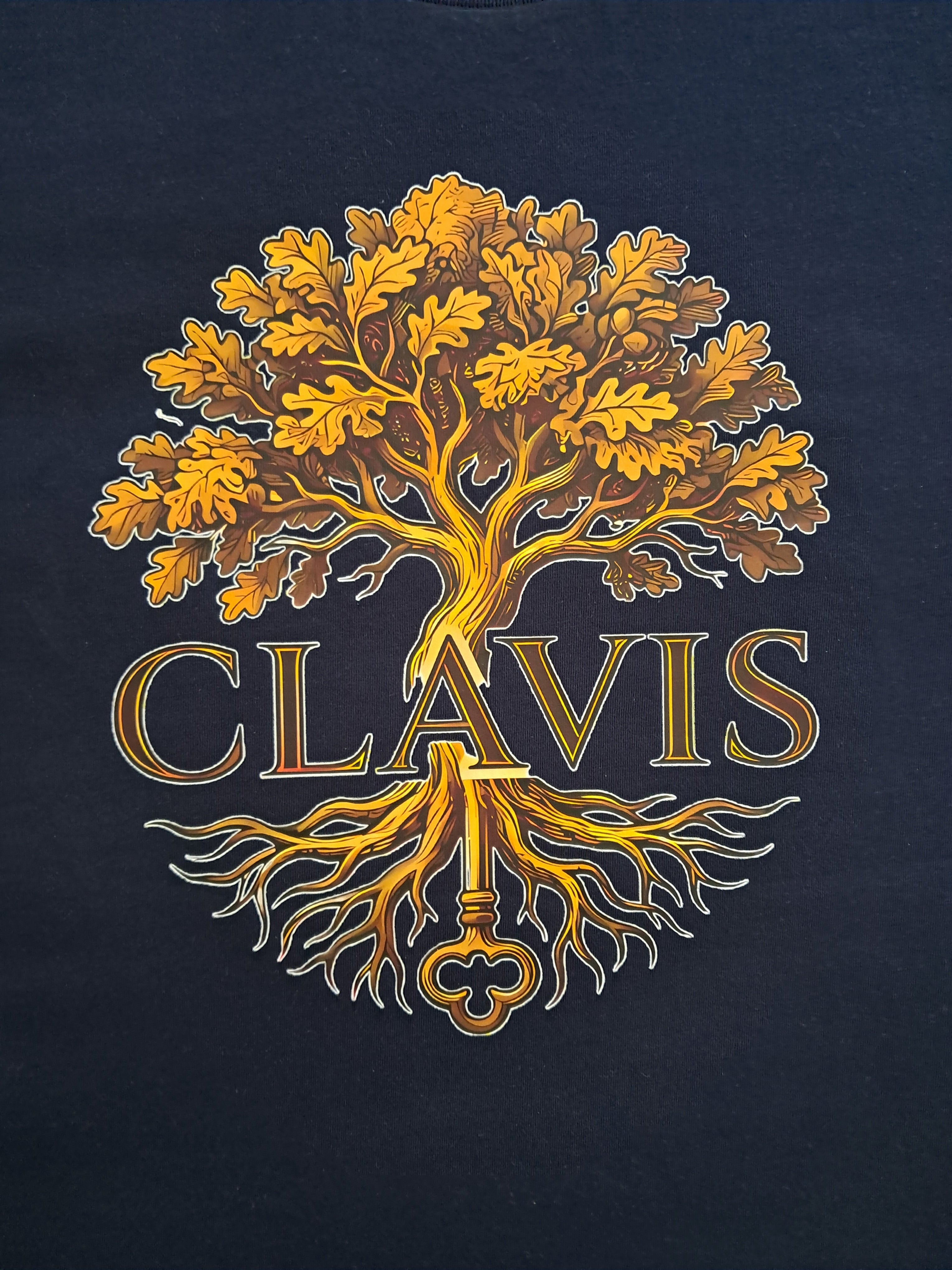 Arbol Clavis — Camiseta Premium De Estilo Rural. Algodon Organico.