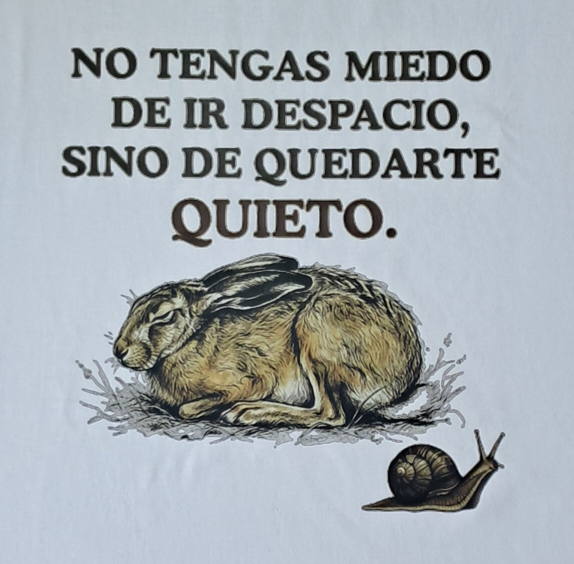 Poco a Poco — Camiseta Premium De Estilo Rural. Algodon Organico.