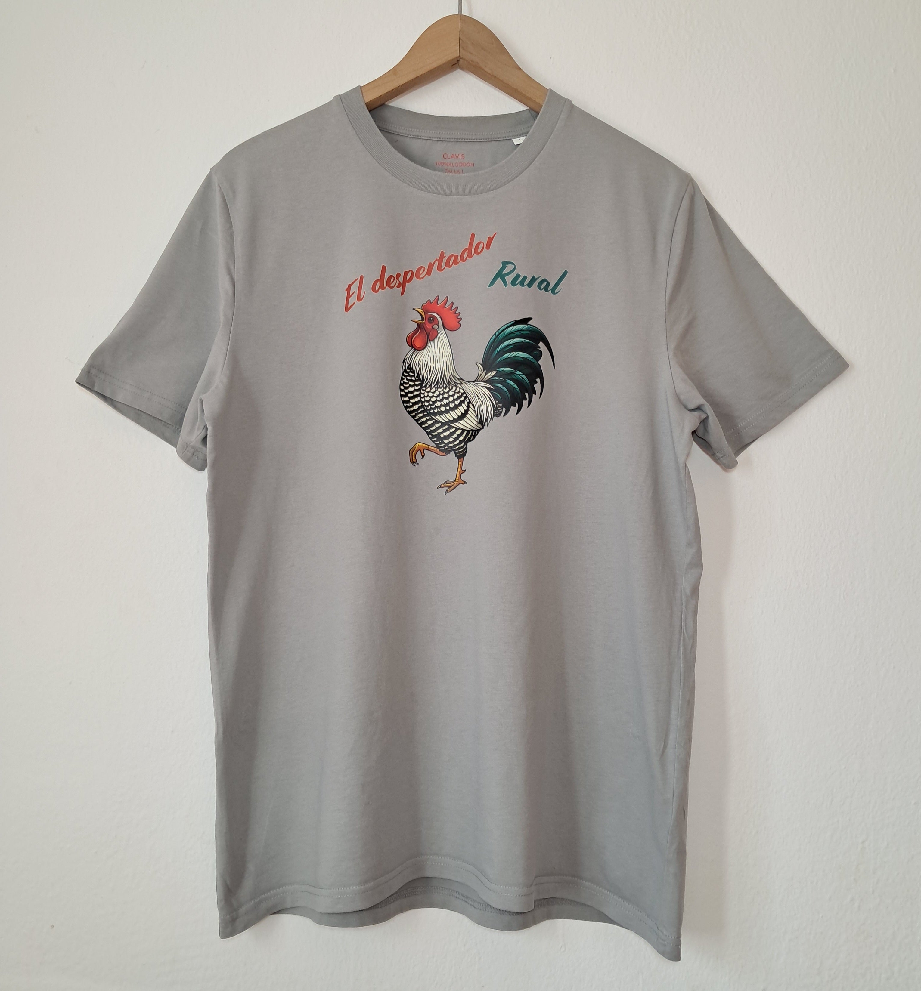 Despertador rural — Camiseta Premium Del Despertador Rural. Algodon Organico.
